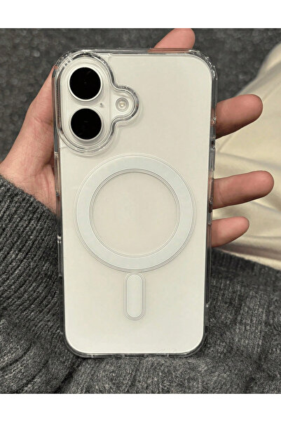 KVK PRİVACY Apple İphone 17 Uyumlu Şeffaf MagSafe Kılıf Darbe Emici Silikon, ...