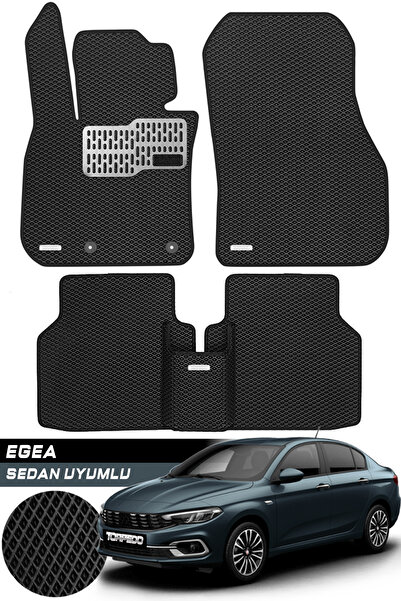 TORPEDO Fiat Egea Sedan Hücreli Premium Eva Paspas Seti Tam Set Paspas Takımı...