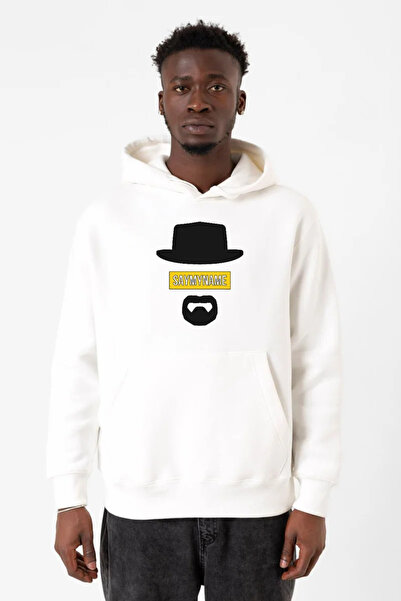 Tshirthane Muška majica Breaking Bad - bela, sa kapuljačom, 3 trake - žuta, d...