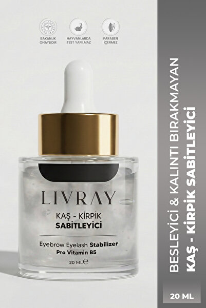 Livray Kaş - Kirpik Sabitleyici - Besleyici & Kalıntı Bırakmayan (20 ML)
