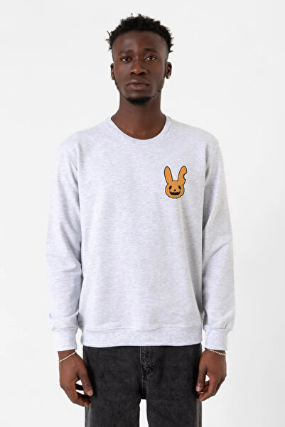 Tshirthane Bad Bunny Halloween Karmelange muška 2ip majica