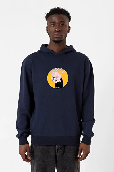 Tshirthane Mornarsko plava Meovv Meow muška majica sa kapuljačom 3ip