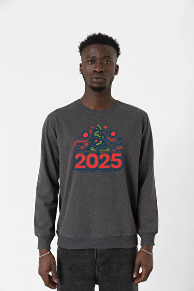 Tshirthane Srećna Nova godina 2025. Osnovna dimljena muška 2ip majica