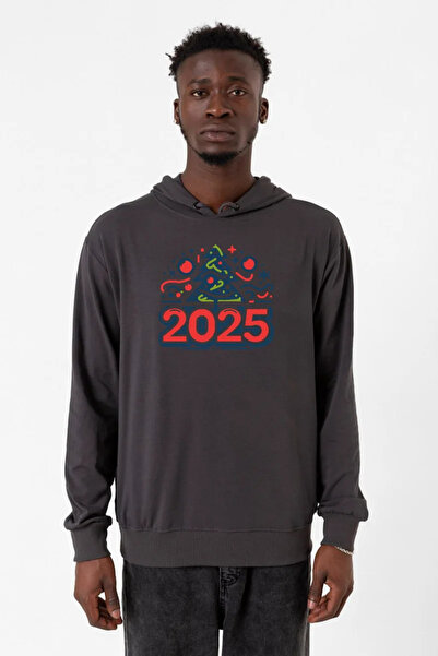 Tshirthane 2025 Osnovni muški kaput sa kapuljačom i dimljenim izgledom