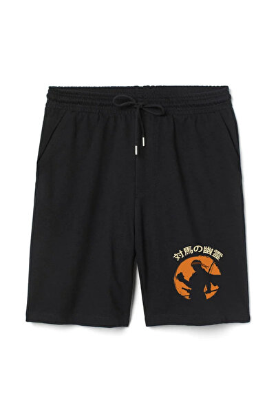 Tshirthane Ghost Of Tsushima The Island Japanske muške crne šortseve