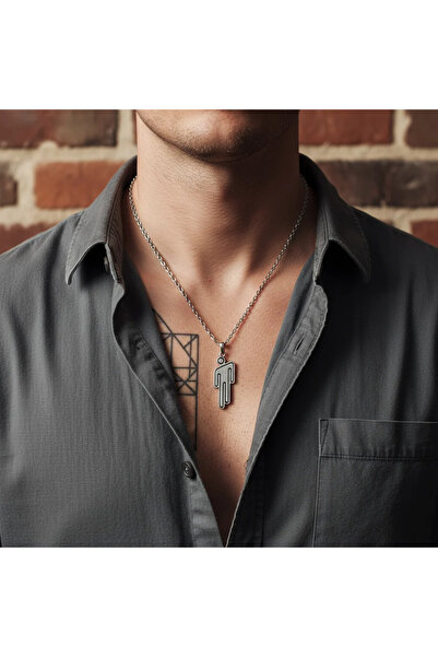 Alooya Asi Ruh Billie Eilish Gümüş Kaplama Düz Zincir Kolye