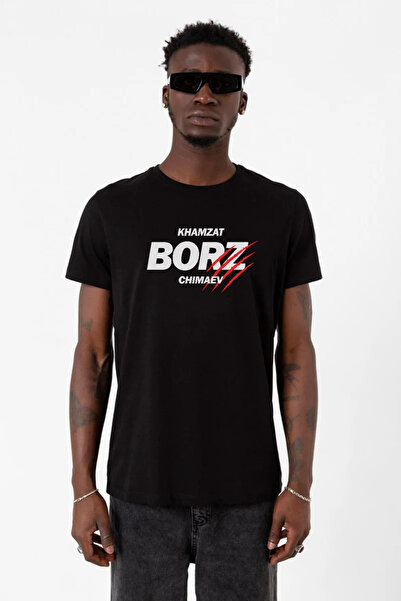 Tshirthane تي شيرت رجالي أسود من Khamzat Chimaev Borz Claw