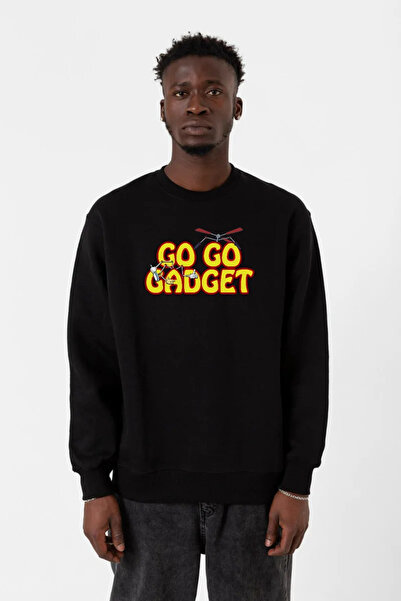 Tshirthane Inspector Gadget Go Go Gadget crna muška 2ip majica