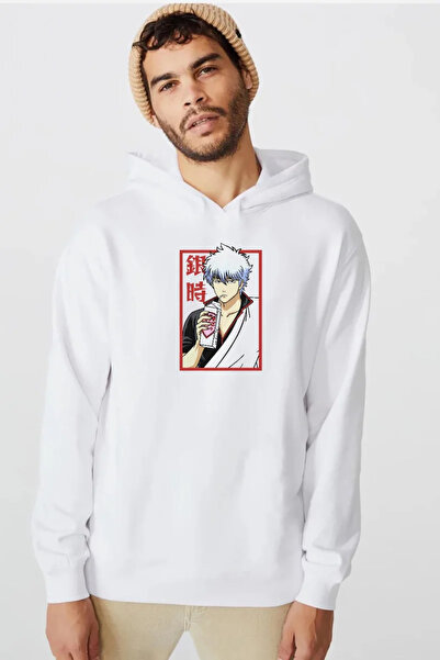Tshirthane Gintama anime Gintoki voćni sok bela muška majica sa kapuljačom od...