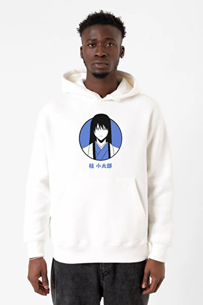 Tshirthane Gintama anime Kotaro minimalistička bela muška majica sa kapuljačo...