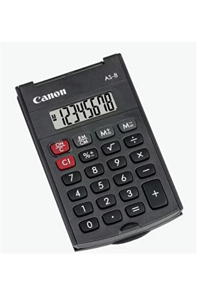 Canon Calculator de buzunar AS-8 cu 8 cifre și capac