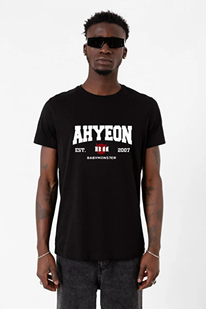 Tshirthane Ahyeon Babymonster Est Black Men's T-Shirt