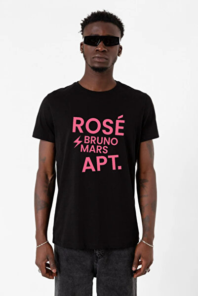 Tshirthane Blackpink Rose Bruno Mars Apt Black Men's Tshirt