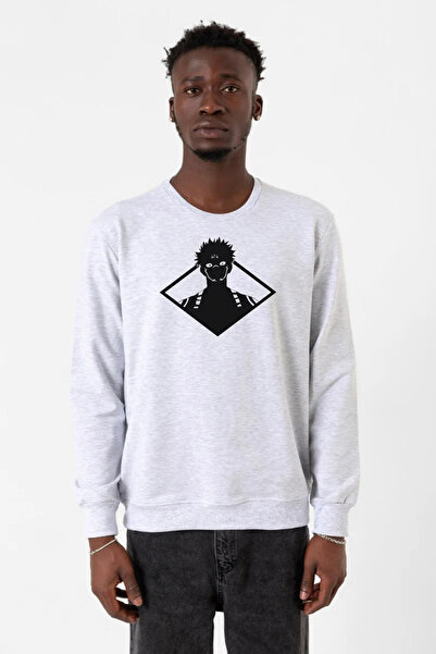 Tshirthane Jujutsu Kaisen anime Sukuna bela glava melange muška majica sa 2 niti