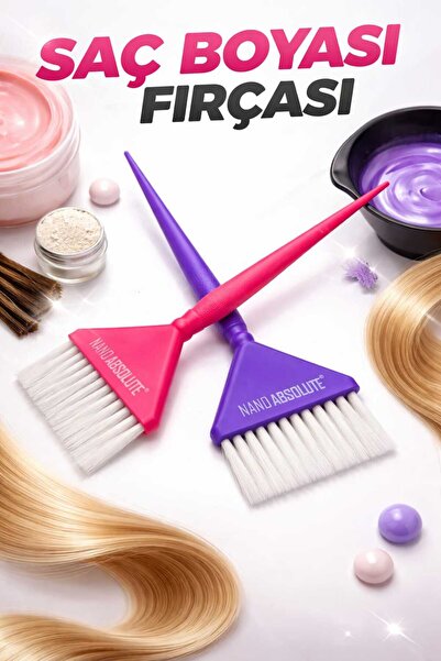 Piraye Shop Profesyonel Saç Boyama Fırçası 1 Adet Nano Absolute Marka