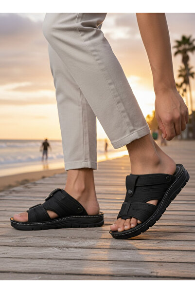 nazenintasarımlar Papuci de casă ușori pentru bărbați Y talpă moale