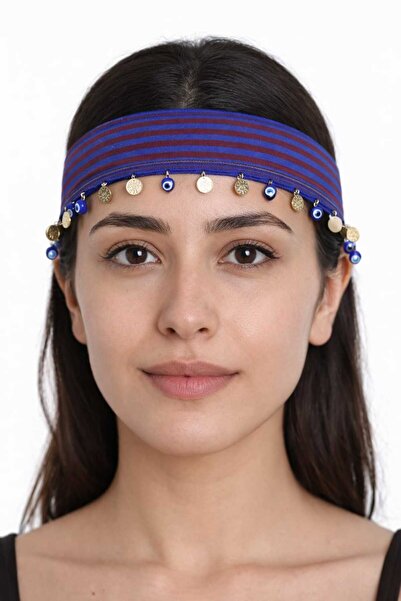 ASYA PAZARLAMA Black Sea Burgundy Blue Abundent Evil Eye Beaded Keşan și treb...
