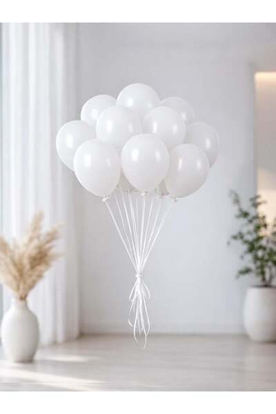 Kalisan Beyaz Lateks Mini Balon 5 inc 12 cm 10'lü