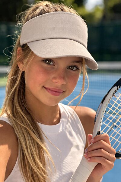 BALIENTE Pălărie pentru fete Tenisci Vizor, bej, bumbac piese - 10-18 ani