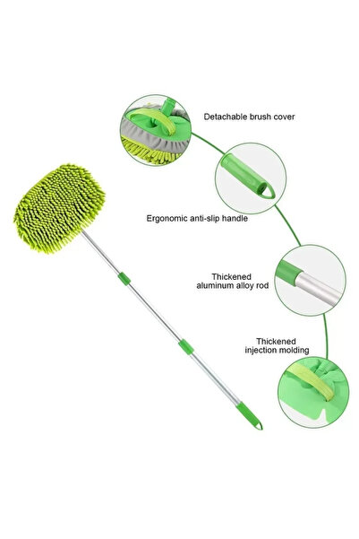 Genel Markalar Oto Yıkama Yeni Nesil Duvar,cam Silme Fırçası Teleskopik Sap 1...