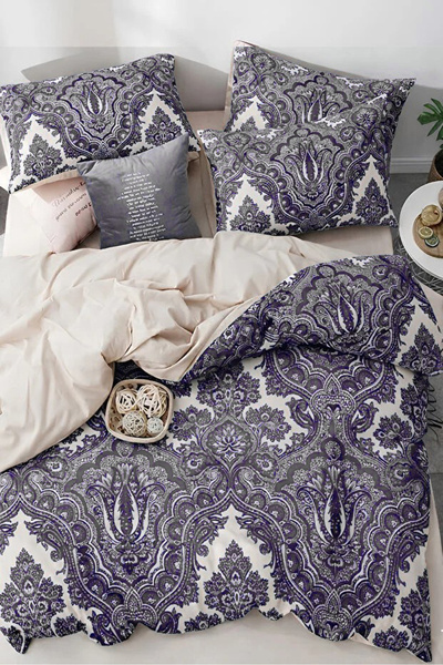 İQON Lastikli Çarşaflı Nevresim Takımı Tek Kişilik SHALL GRİ