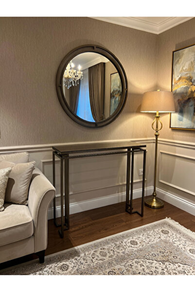 zdesignhome Lumina Dresuar & Ayna Takımı – Eskitme Gold 01