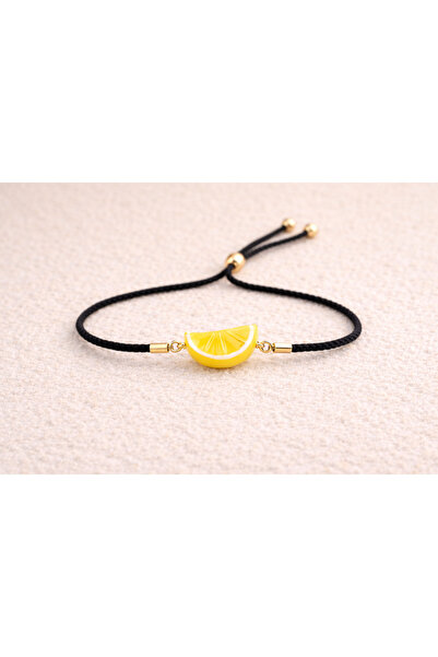 ADAMODART Lemon Slice Murano Glass Beaded Bracelet