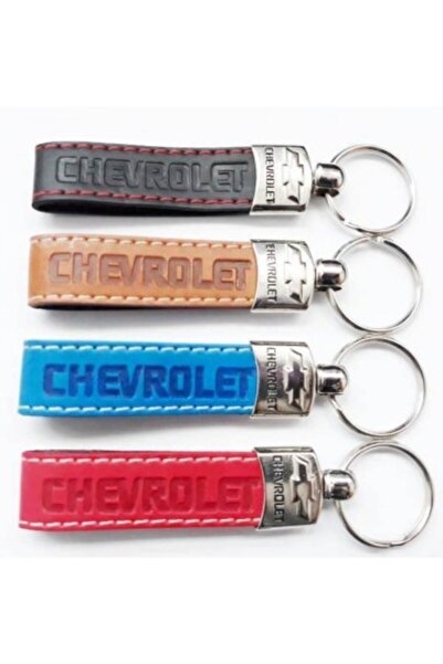 Xenon Bright Breloc Chevrolet din piele, negru