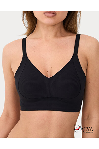 ALYA UNDERWEAR Women's Fabric Stretchy Non-wired Lightweight Padded Removable...