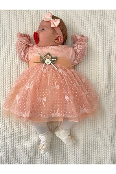 PİLEKİ BABY ( 5 Parça ) 0 3 Ay Yenidoğan Bebek Mevlüt Elbisesi Bayramlık Düğü...