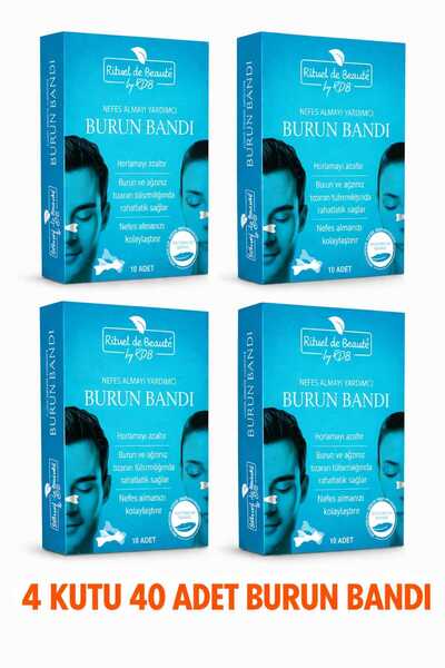 Rituel De Beaute Nefes Almaya Yardımcı Ve Horlamayı Azaltan Burun Bandı 4 Kutu