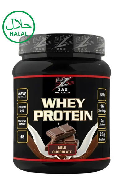 zax nutrition بروتين مصل اللبن - شوكولاتة الحليب 450 جرام