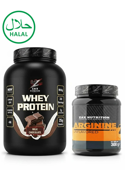 zax nutrition بروتين مصل اللبن 900 جرام + أرجينين 300 جرام