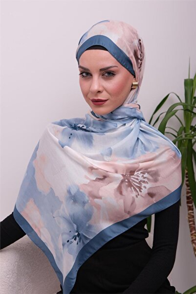 49eyşanipek شال ناعم رقمي منقوش بالألوان المائية من آرت بلوم