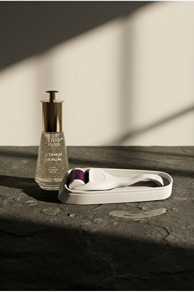 Serap Çınar Cosmetics Kaş & Saç Vitamin Serum 30ml + Profesyonel Dermaroller ...