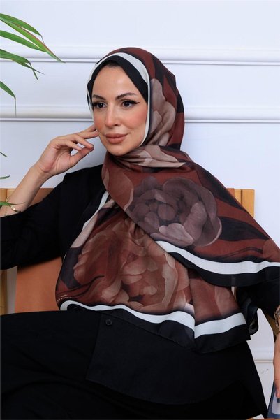 49eyşanipek شال رقمي ناعم بتصميم ألوان مائية حديثة بنقشة زهور
