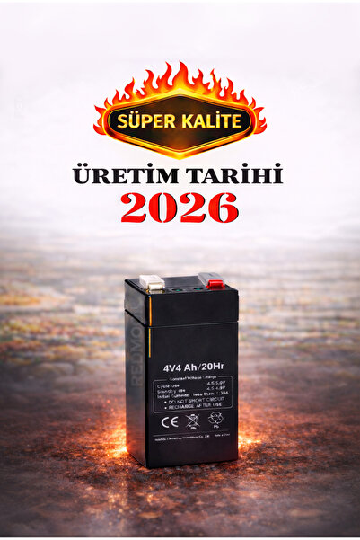 REDMOON 4v4ah Terazi Akü 2026 Üretim Tarihli Süper Kalite Terazi Aküsü