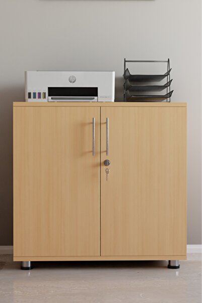 ECM Ofis Dolabı Ofis Büro Mobilyası Evrak Dolabı Lüks Modern Kapaklı Raf Mobi...