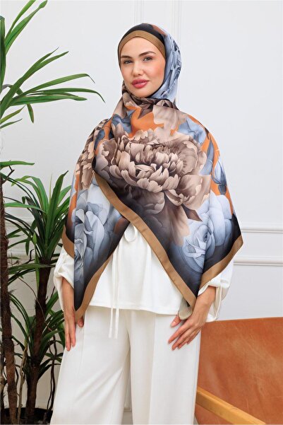 49eyşanipek Floral Watercolor Patterned Digital Soft Shawl