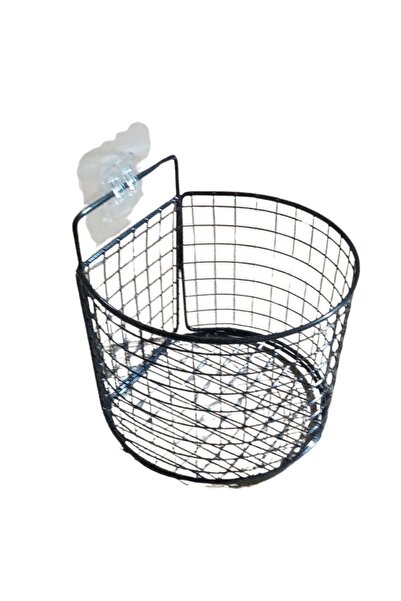 TSUMAB Wall Mounted Round Storage Basket – Heavy Duty Metal Kitchen & Bathroo...