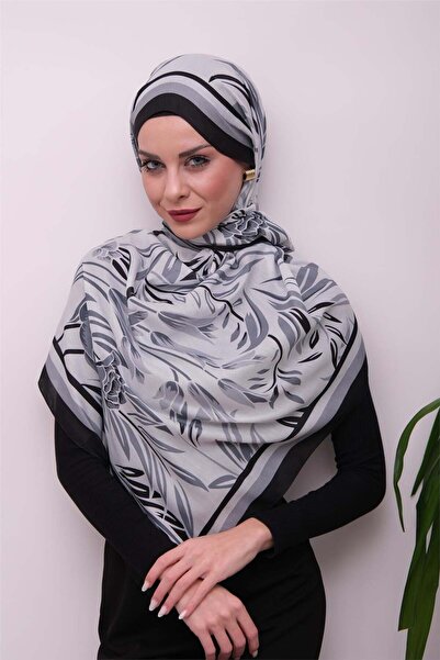 49eyşanipek Vibrant Floral Patterned Digital Soft Shawl