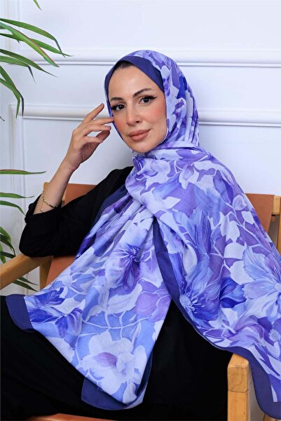49eyşanipek Eşsiz Suluboya Çiçek Desenli Dijital Soft Şal