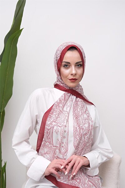 49eyşanipek Ethnic Patterned Digital Soft Shawl