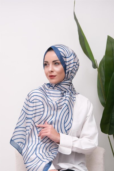 49eyşanipek آرت ديكو منقوش شال ناعم رقمي