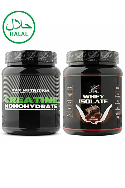 zax nutrition بروتين مصل اللبن المعزول 450 جرام ---- مجموعة كرياتين 150 جرام