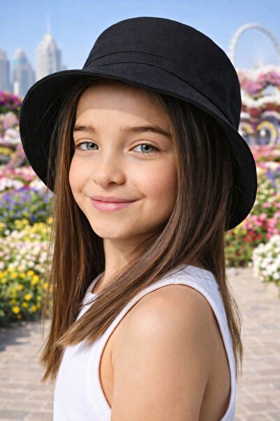 MARBERRY Μαύρο καπέλο bucket για κορίτσια Βαμβάκι τεμαχίων, για ηλικίες 10-18...