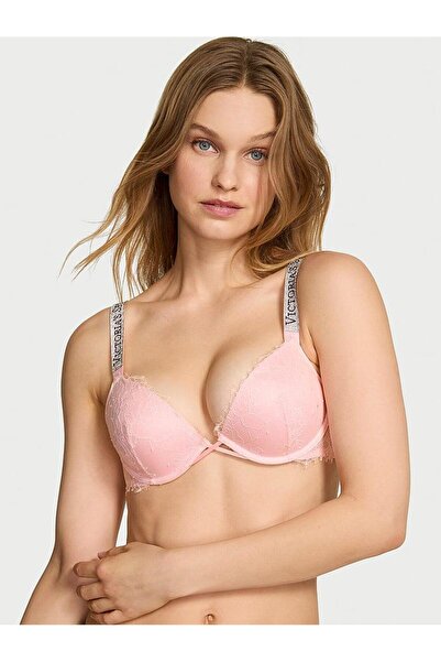 Victoria's Secret Işıltılı Askılı Dantelli Push-Up Sütyen