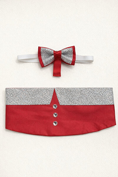 Nacar Çocuk Papyonlu Lüks Kuşak Gösteri Aksesuar Seti 23 Nisan 29 Ekim Göster...