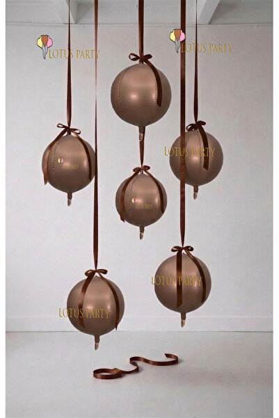 LOTUS PARTY Καφέ Σφαιρικό Μπαλόνι, Κρεμαστό Μπαλόνι Οροφής, Καφέ Σφαιρικό Μπα...