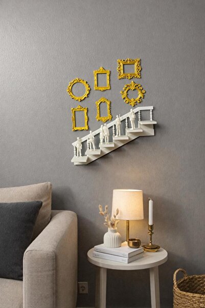 NOVATECH İNOVASYON Mini 6’lı Gold Çerçeve Mini 6’lı Figürler Ve Merdiven Seti...